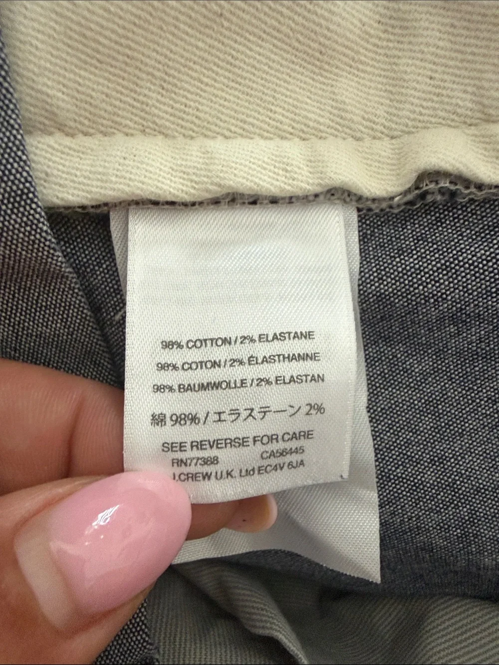 J. Crew Stretch 484 Slim Fit Chino Pants.  Sz 31/30